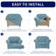 Housse de canapé en jacquard 2 pièces, housse extensible en polyester et spandex pour le salon, facile à installer et lavable-1838176920-1838177011