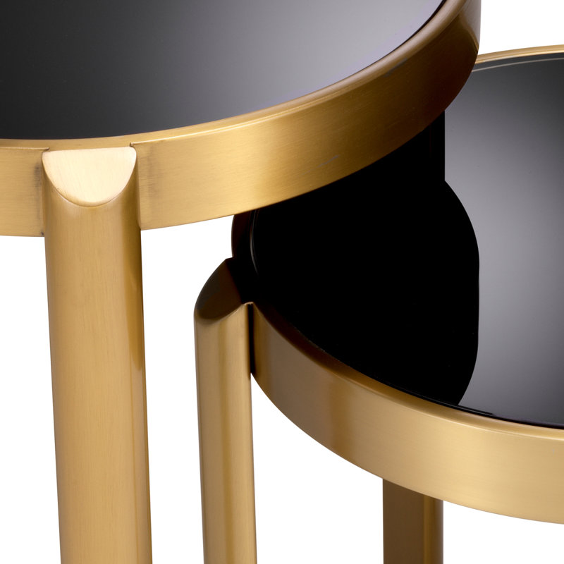 Buena Glass Tray Top Nesting Tables