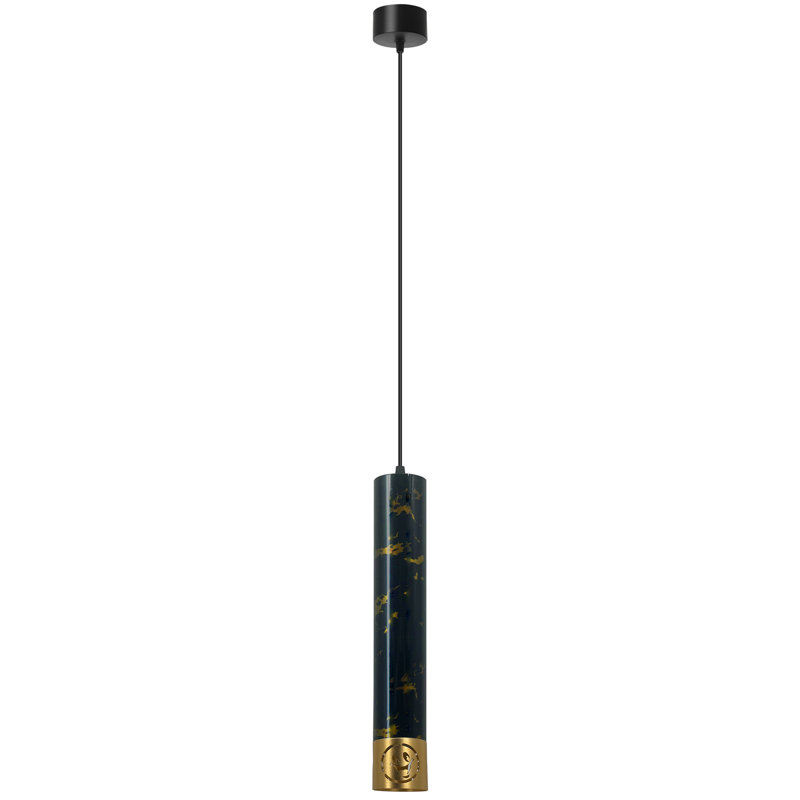 1 - Light Single Pendant, Black