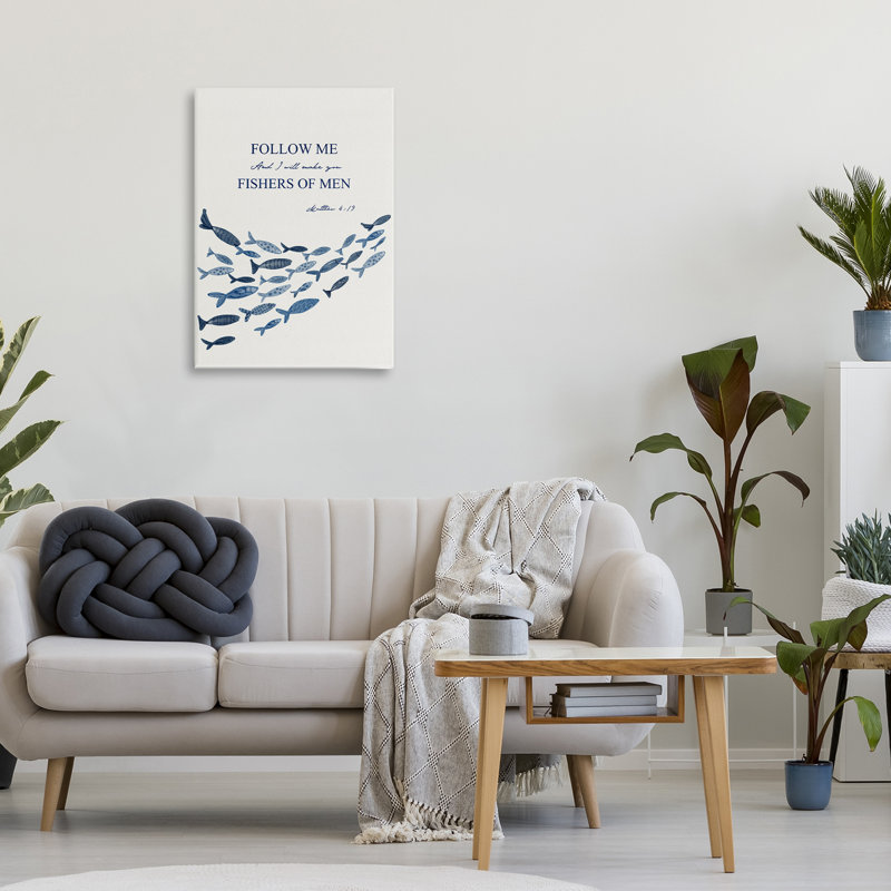 Follow Me Fishers Of Men Canvas, design by Yen, 24" H x 16" W
