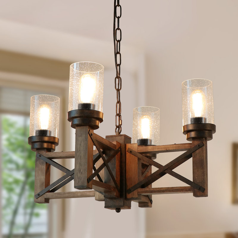 Feld 4 - Light Dimmable Kitchen Island Geometric Chandelier