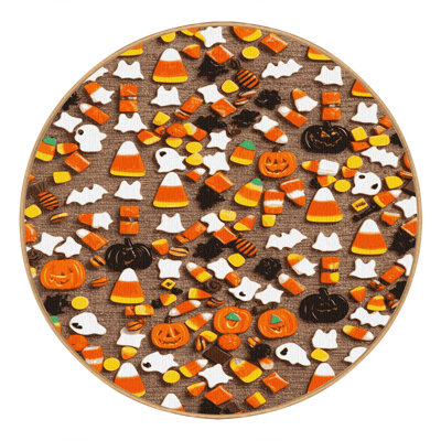  Tapis lavable bonbons d'Halloween