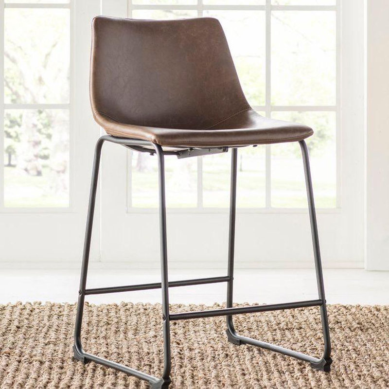 Tabouret de comptoir 26 po Moultry, Brun