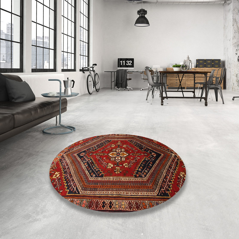 Oriental Indoor Rug, Round 5'