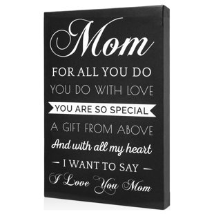 1pc,from Daughter To My Mom Round Wooden Sign Gift For Mom Birthday Gift  For Mom Wood Sign Meaningful Mom Gifts,Mom Home Bedroom Living Room Wall  Deco