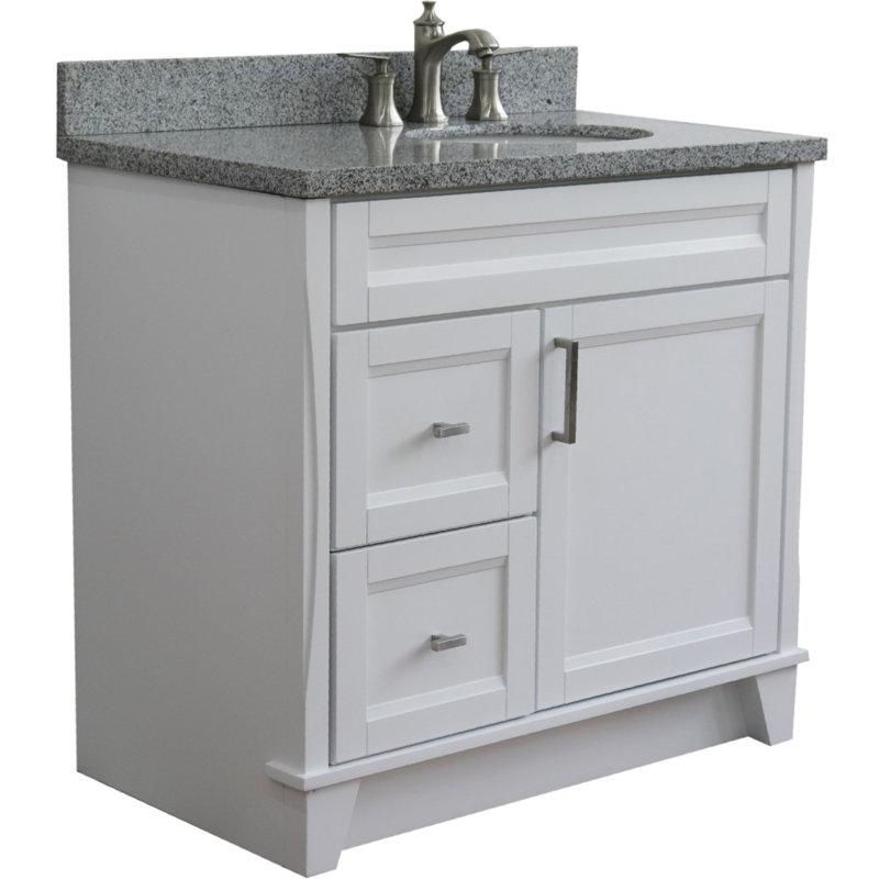 Ensemble de meuble-lavabo simple 37 po Efraim, Gris