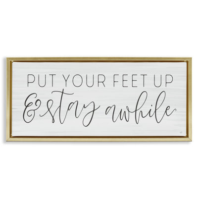 Put Your Feet Up Floating Frame, design by Lux + Me Designs