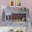 Castle Design Bunk Bed With 2 Drawers, 3 Shelves And Slide-2083835885-2083835880
