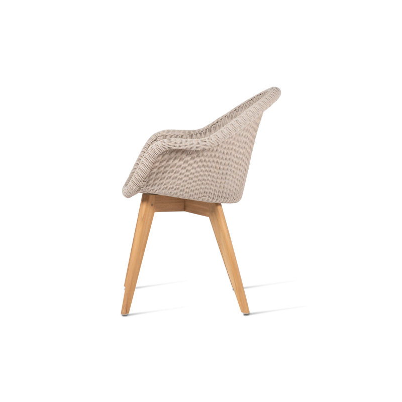Edgard Outdoor Dining Armchair, Beige