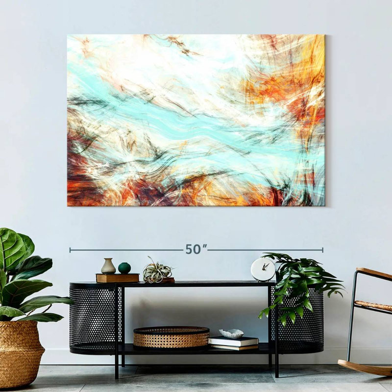 Avery Abstract Wisps, 34" H x 51" W
