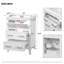 Ensemble de meuble-lavabo en bois massif 24 po avec lavabo en céramique, ensemble de meuble-lavabo simple autoportant 24 po | Idée de cadeau
