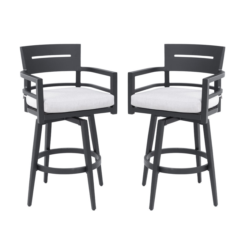 Chaises de bar pivotantes 2 pièces Modern Modern