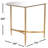 Rex Mirrored Glass Top End Table