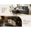 3 Seater Linen Blend Sofa Bed-822452266