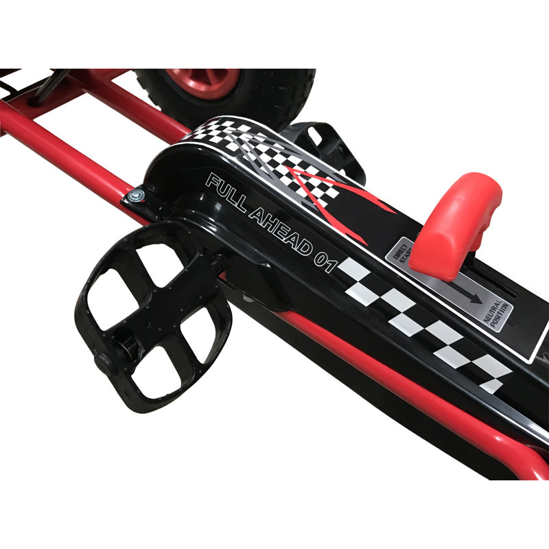 Pylant Zoomie Kids Push/Pull Ride On, Red