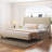 Upholstered Platform Bed with Charging Station-1047053510
