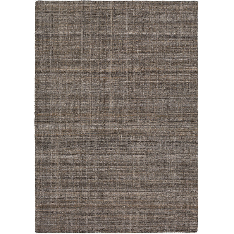Tapis gris touffeté à la main Katie-Grace, Rectangle 4 pi x 6 pi