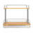 Bamboo and Silver Iron Two-Tier Slide-Out Organizer-1159072486