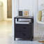 Industriel 2 Drawer Bedside Table
