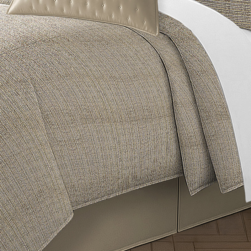 Ensemble d'édredon et de 2 taies décoratives Marigold Frost, Édredon pour grand lit + 2 taies décoratives pou