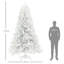 Grand arbre de Noël artificiel non ouvert avec base en acier Auto Open-1547177650