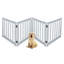 Barrière autoportante pliable pour chien en bois massif, 4 panneaux d'une hauteur de 24 pouces-88357169-90636803