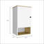 Armoire à pharmacie à 1 tablette en chêne clair et blanc