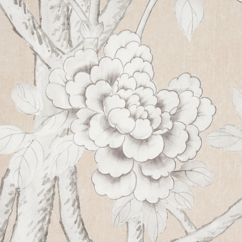 Schumacher x Mary McDonald Chinois Palais Vinyl Panel, Stone