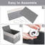 Bacs de rangement ouverts, paniers de rangement pliables, grande boîte de rangement avec poignées en corde-805642202