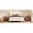 Velvet Upholstered Platform Bed With Wingback Headboard And Walnut Wooden Legs, No Box Spring Needed-2094977275-2094977272
