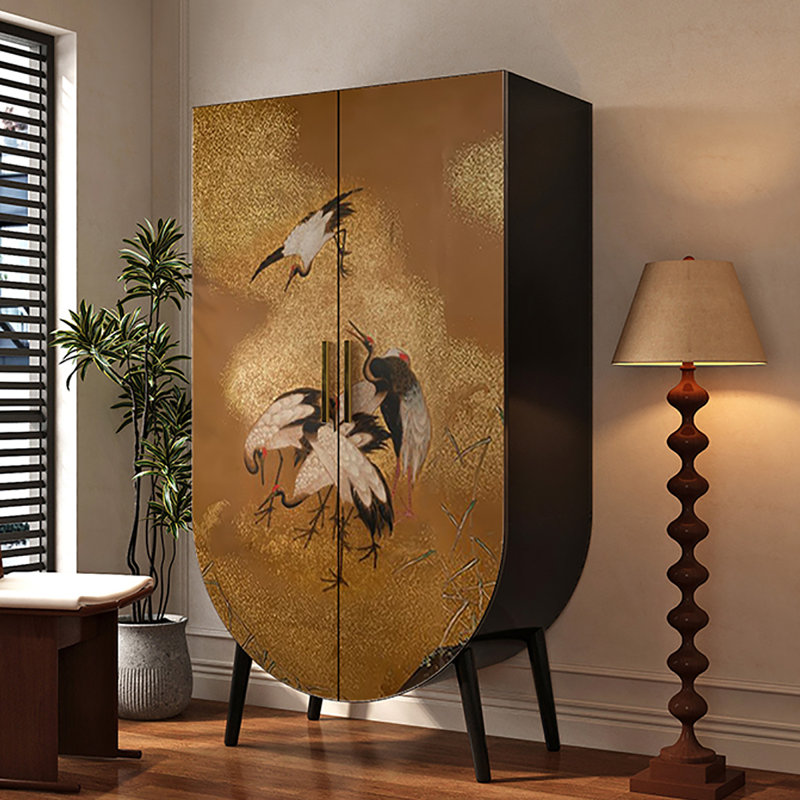 Garde-robe rétro à portes doubles pour chambre à coucher