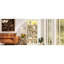 Bibliothèque avec 5 tablettes réglables, DEL pour éclairage et atmosphère, ensemble de bonde, 82,79 po de hauteur, jaune beige, bande décorative rectangulaire moderne, trou de câble, bureau idéal