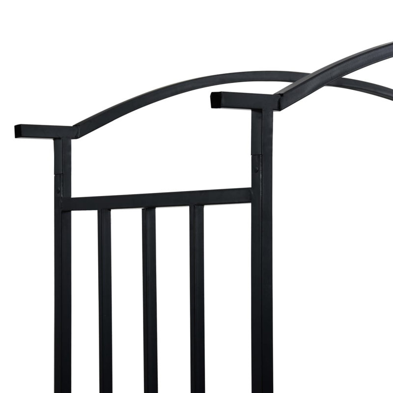 Arche de jardin en fer noir