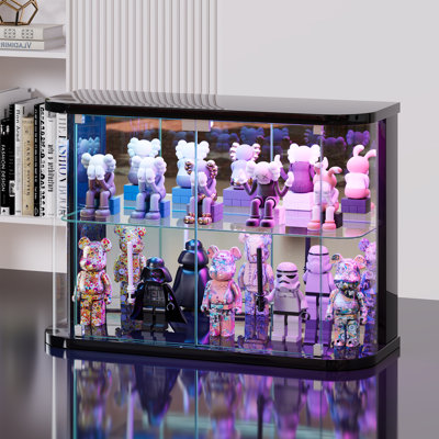 Tabletop Display Cabinet With Music-Sync Lighting Modes