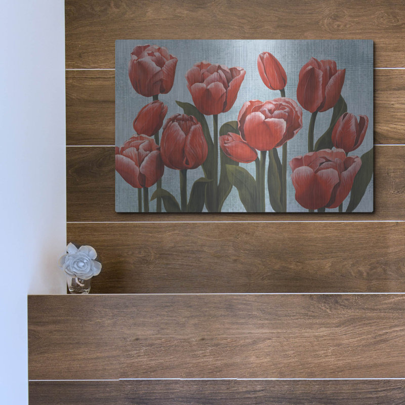 «Ruby Tulips II» par Grace Popp, H 12 po x l 16 po