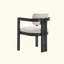 Chaise de salle à manger avec accoudoirs rembourrés Modern Rustic-705202610