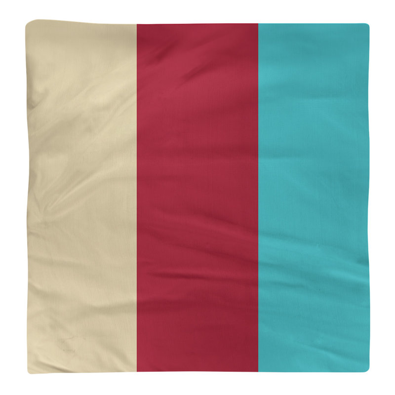 Cotton No Pattern Square Napkin, Sonoran Sand/Sedona Red/Teal