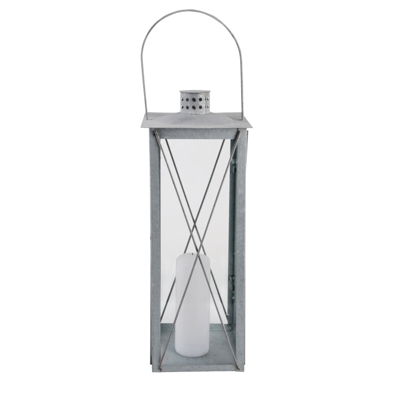 Lantern (Zinc), 51.3 cm H x 19.8 cm W x 19.8 cm D