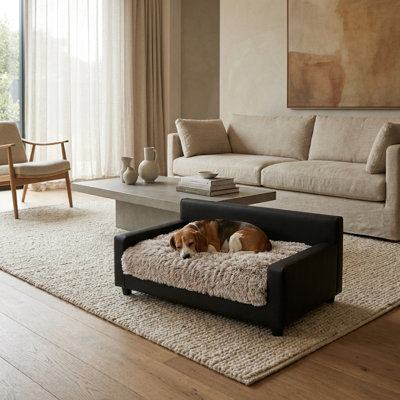 Canapé-lit orthopédique pour chien Dream Haven - Sable