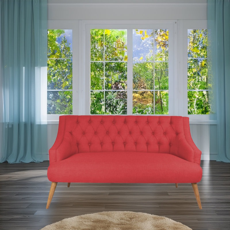 Causeuse 55,12 po, Rouge tuile