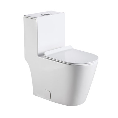 Toilette allongée une pièce à double chasse Niké (siège inclus)