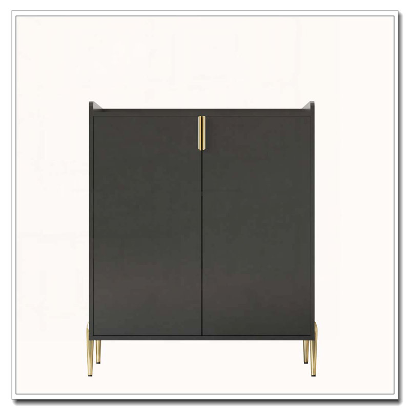 Armoire en bois 2 portes, Noir