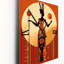 Horloge murale Orisha Oshun avec miroir, déesse africaine-99634407