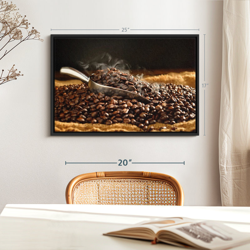 " Fresh Roasted Coffee Beans Wall Art ", 17" H x 25" W