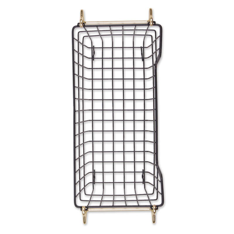 Bac froid en métal, Noir / or, H 6,7 po x l 6,3 po x P 12,6 po