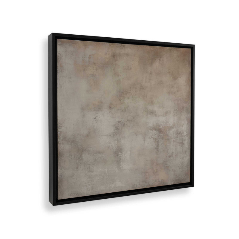 Rustic Reverie Layers Canvas Print, 32.75" H x 32.75" W x 1.75" D, Satin Black Floater Framed, 1