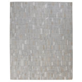 Steppe Hand Knotted Wool Geometric Area Rug in Gray/White/Neutral