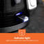 Geepas 1.7L Electric Kettle And 4 Slice Toaster Set With Rapid Boil Auto Shut Off 7 Browning Levels
