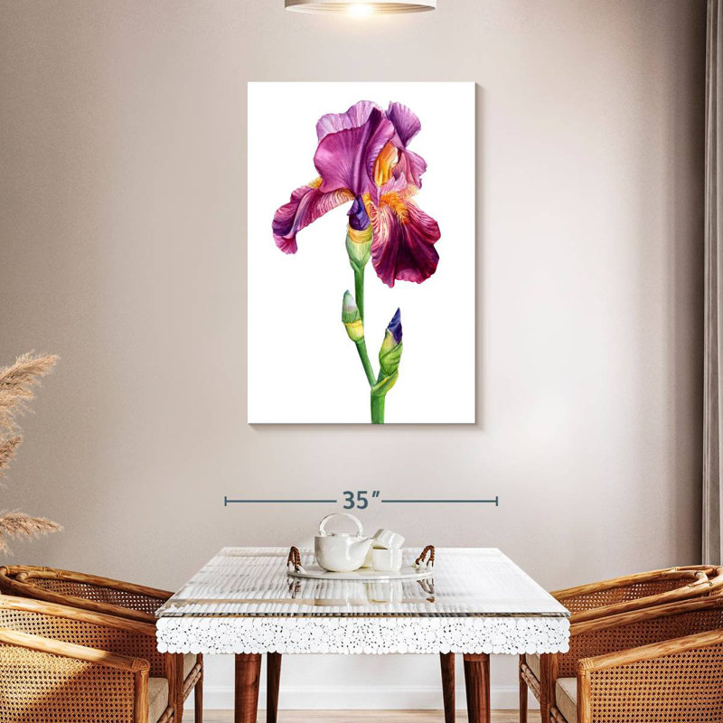 Harnek Lovely Iris Flower, 45" H x 30" W