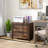 HOMCOM 2 Drawer File Cabinet With Lock